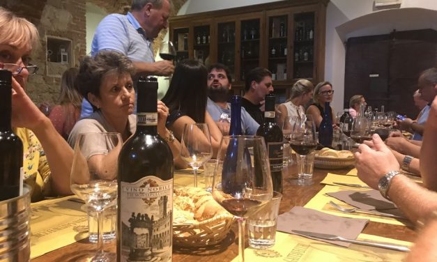 Září 2019, toskánská incentivní prohlídka vína pro českou společnost